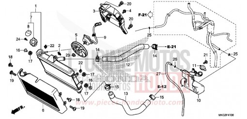 RADIATEUR CMX500AH de 2017